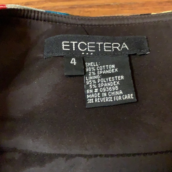 Etcetera plaid corduroy skirt 4 - Picture 3 of 5